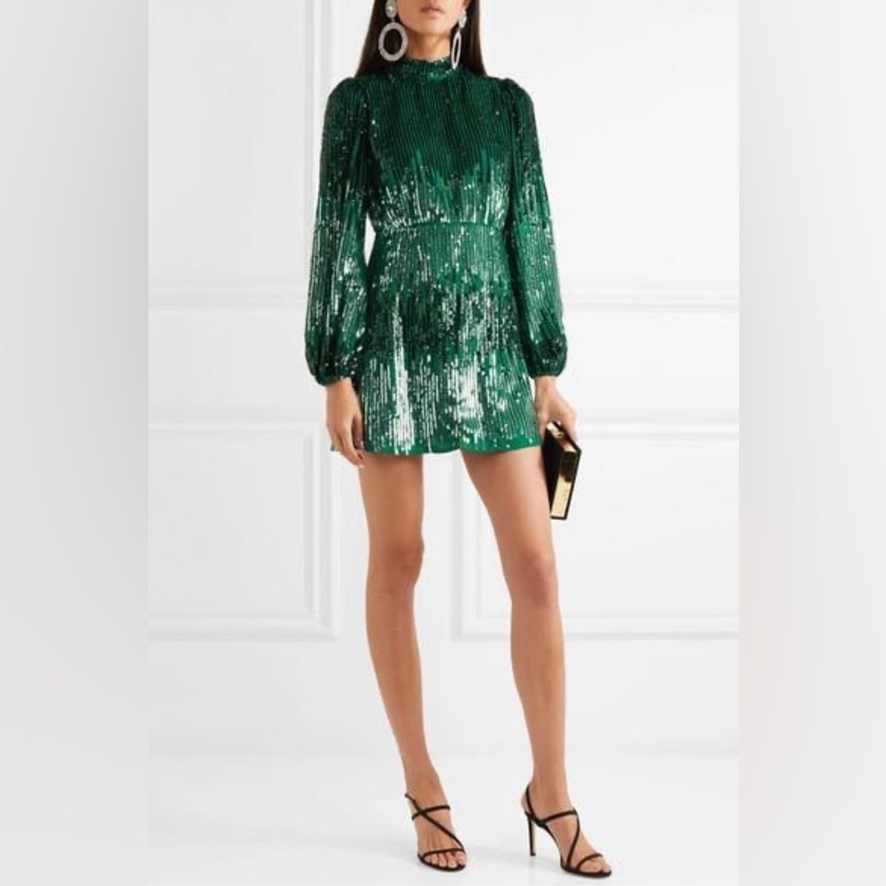 RIXO London Samantha Sequin Mini Dress